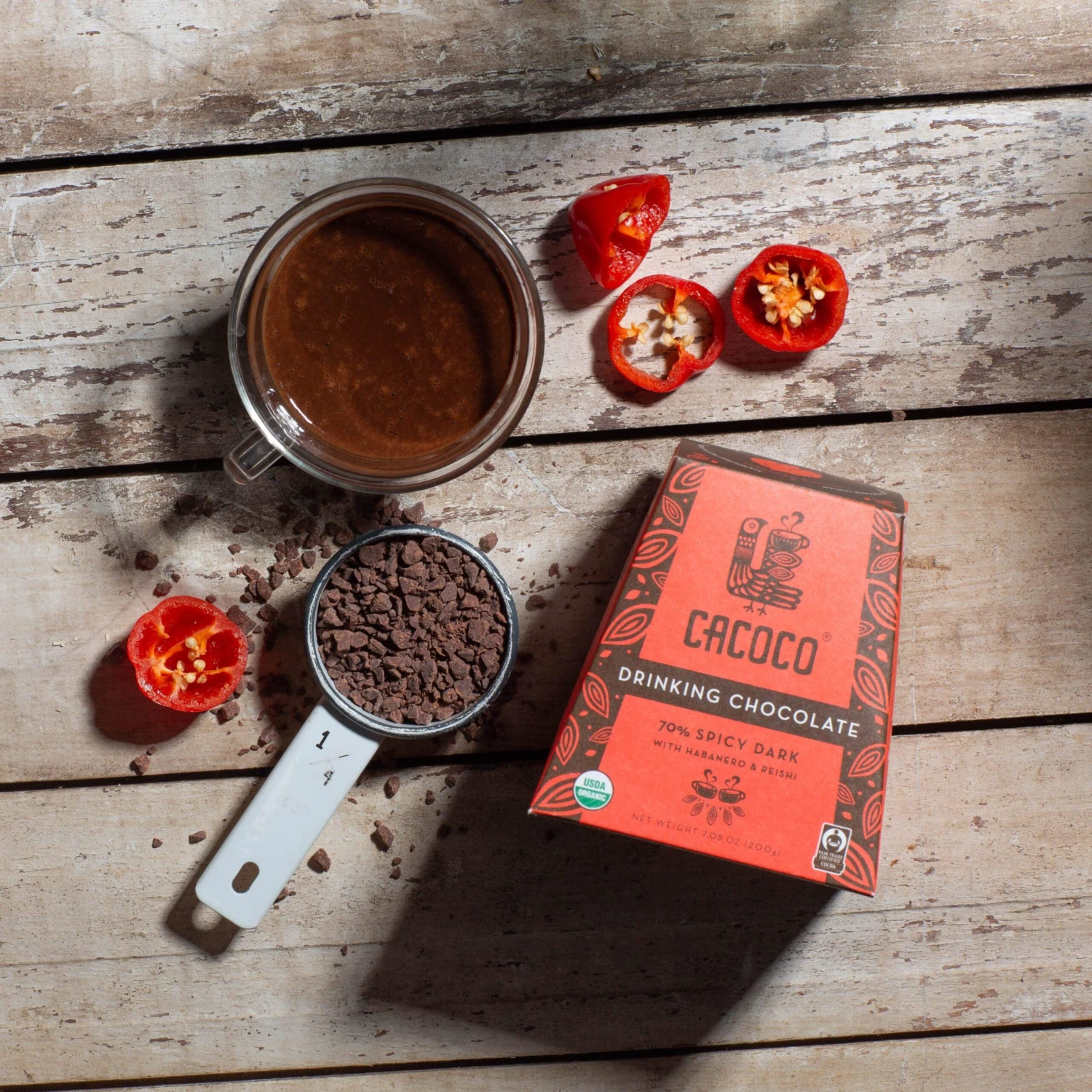 Coracao Confections Cacoco Drinking Chocolate 70% Spicy Dark - Image 2