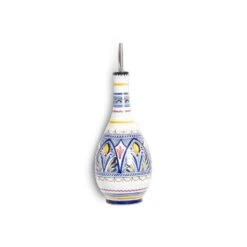 De La Cal Ceramics Multicolor Traditional Olive Oil Dispenser