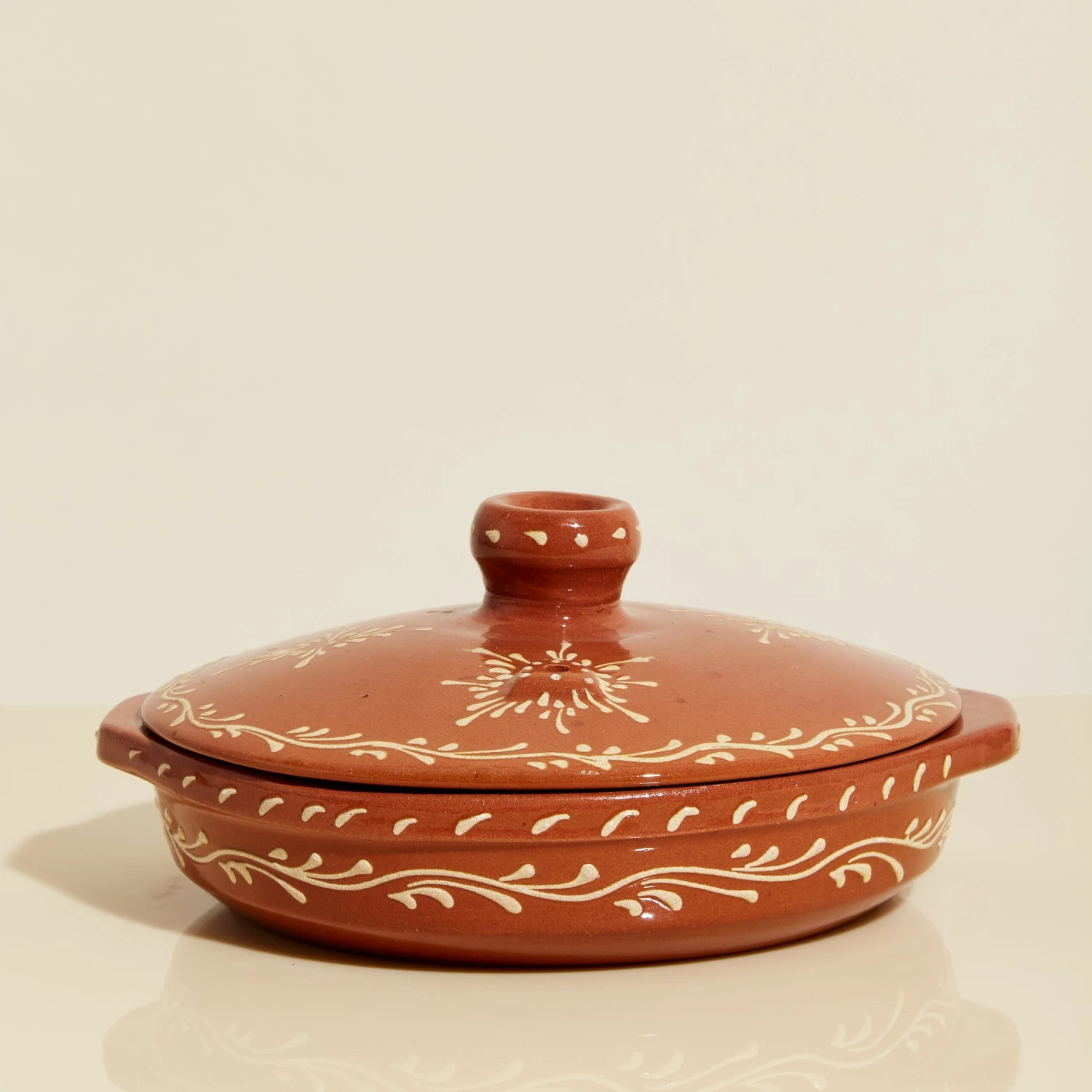 Marrakesh Terra Cotta Glazed Baker With Lid