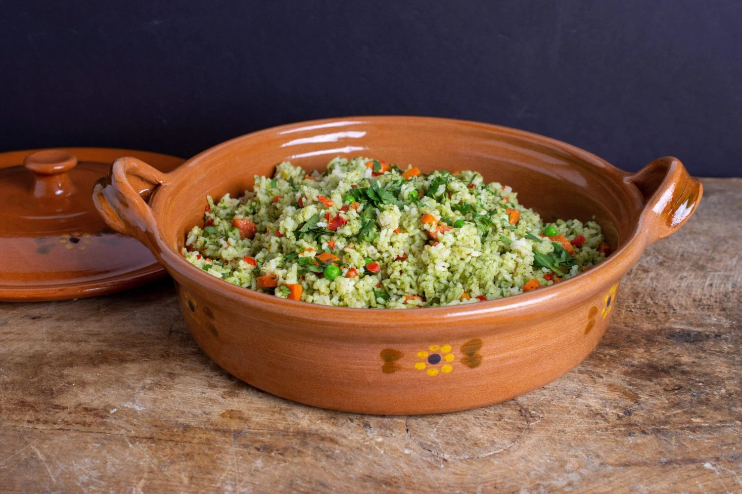 Mexican Terra Cotta Medium Flat Cazuela - Image 3