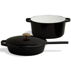 Milo By Kana Dutch Oven And Ultimate Skillet Set โ Glossy Black