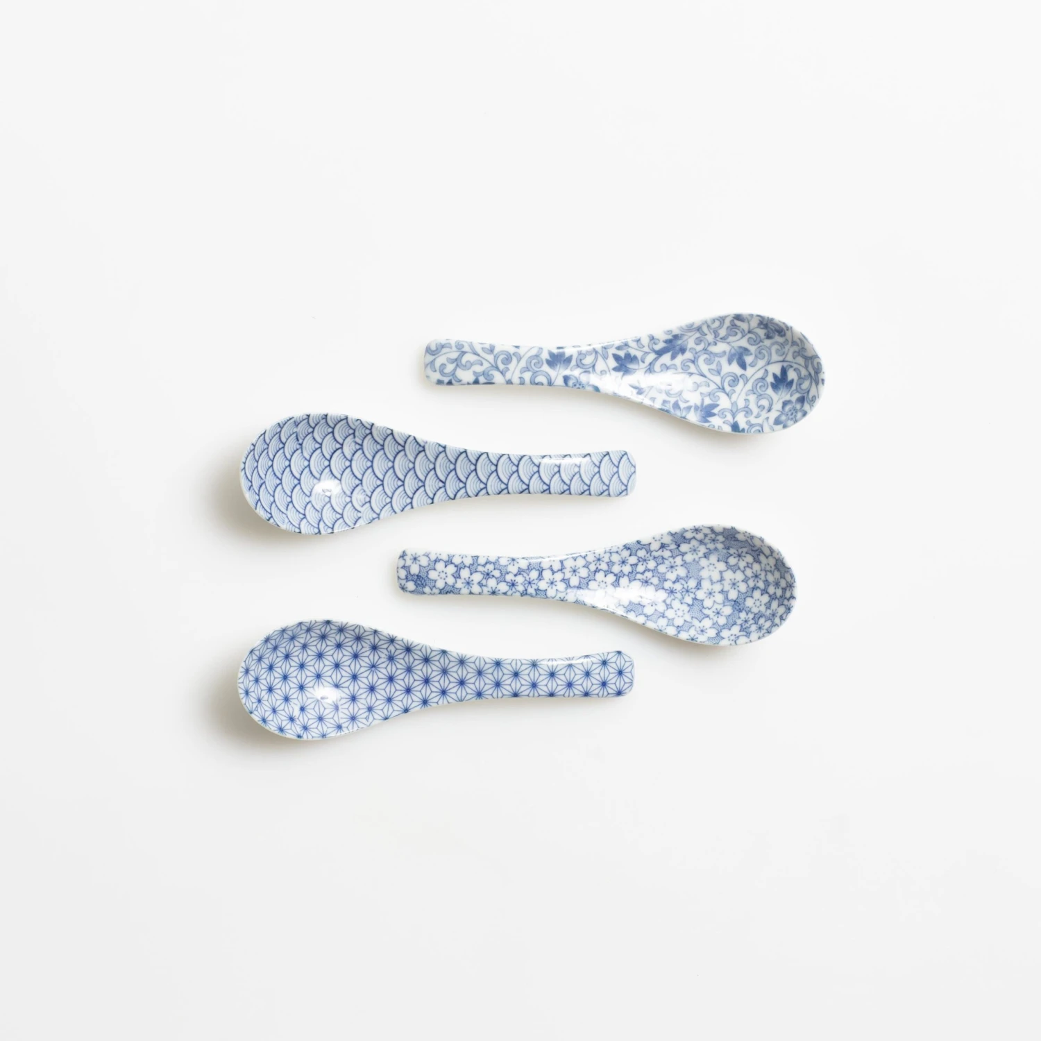 Miya Company Blue & White Soup Spoon Set - Image 2