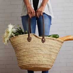 Moroccan Woven Market Basket