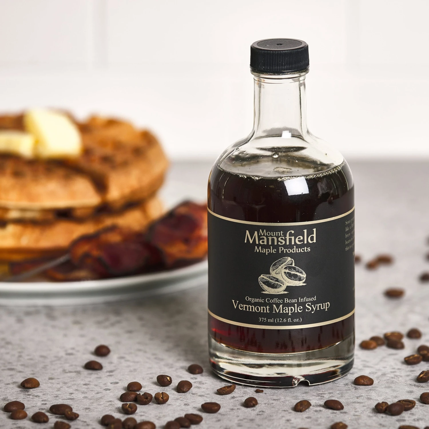 Mount Mansfield Organic Coffee Bean Infused Vermont Maple Syrup - Image 3