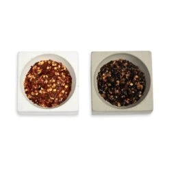 Port Living Concrete Pinch Bowl — Set Of Two