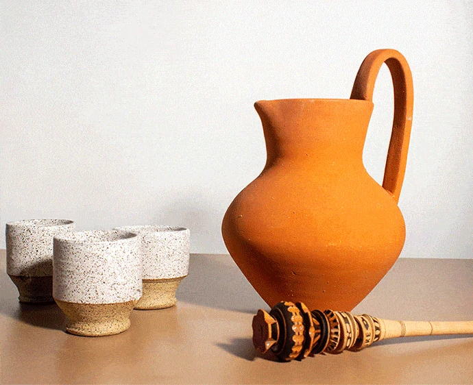 Verve Culture Terra Cotta Hot Chocolate Jug - Image 3