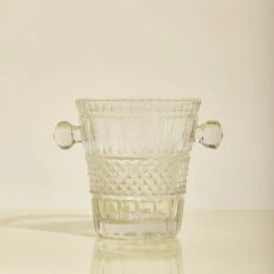 Vintage Glass Ice Bucket